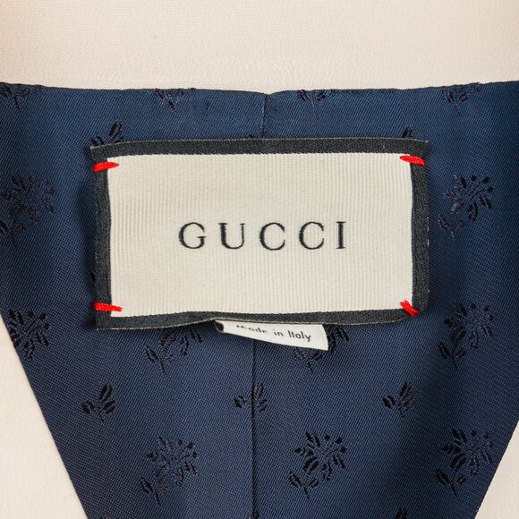 Gucci Cruise 2020 Red Cady Contrast-Detail Cardigan - Picture 11 of 16